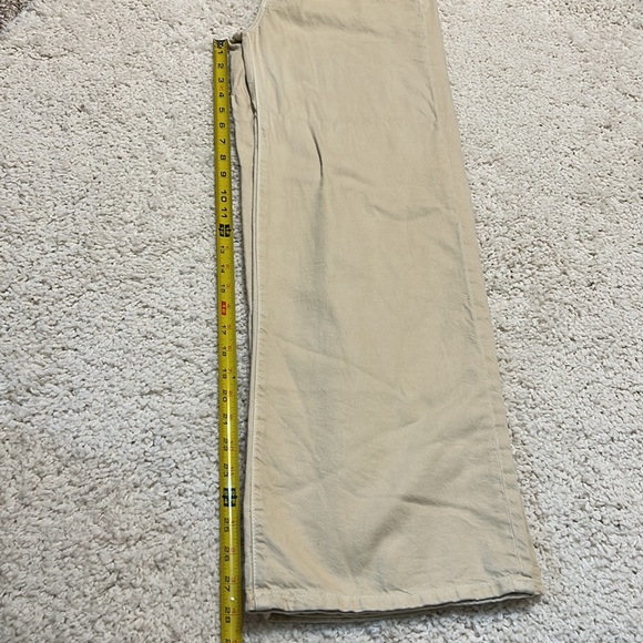 PILCRO 26 The Annie cropped wide leg pants in good preloved condition in cream - Picture 8 of 10